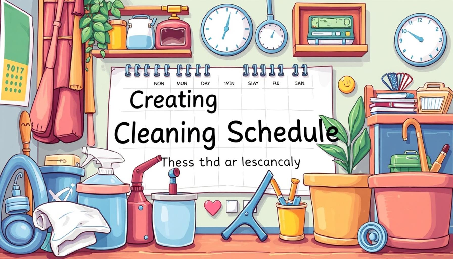 Creating a Cleaning Schedule: The Key to Space Organization