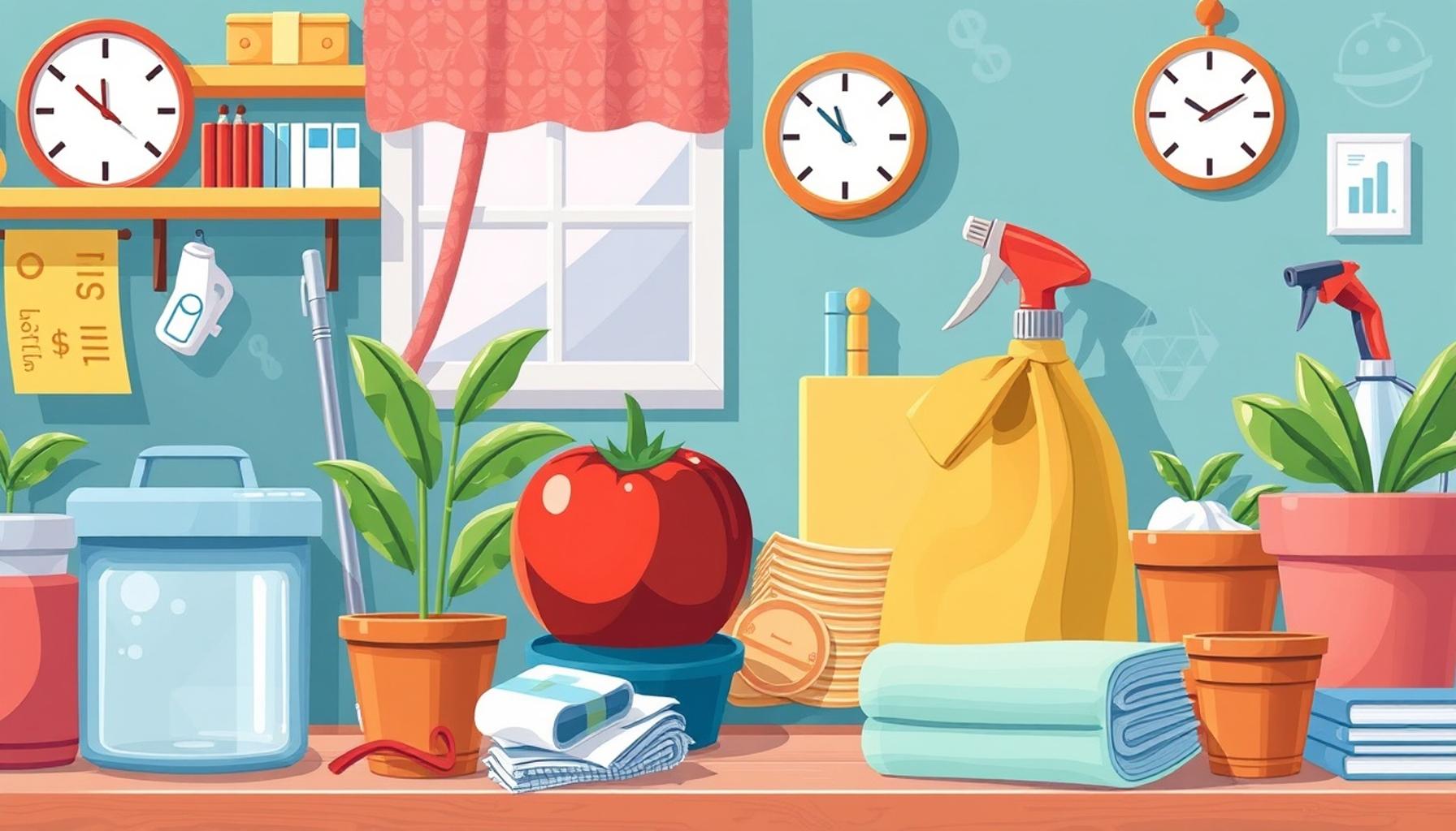 How the Pomodoro Technique Can Be Applied to Cleaning and Home Maintenance
