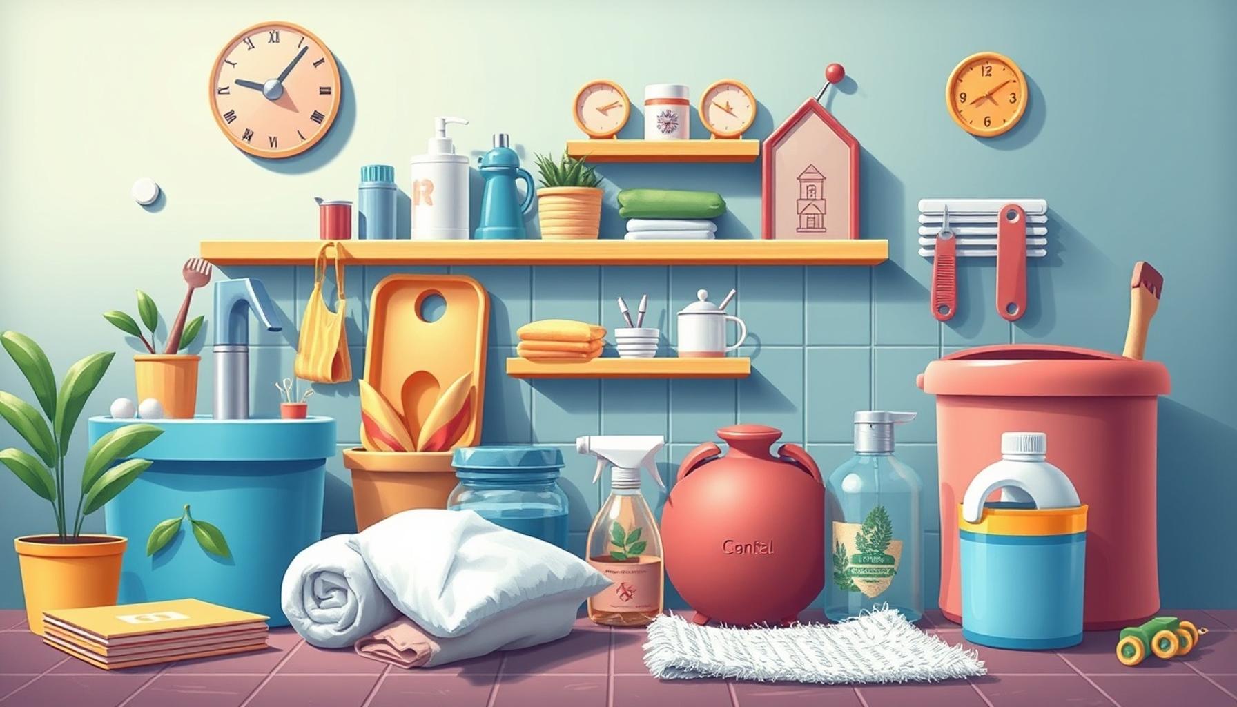 How to use block cleaning techniques to reduce time spent on household chores